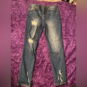 Fashion Nova High Waisted Gently Ripped Jeans